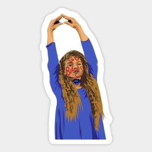 Boy Meets World Topanga Buffalo Bills Sticker